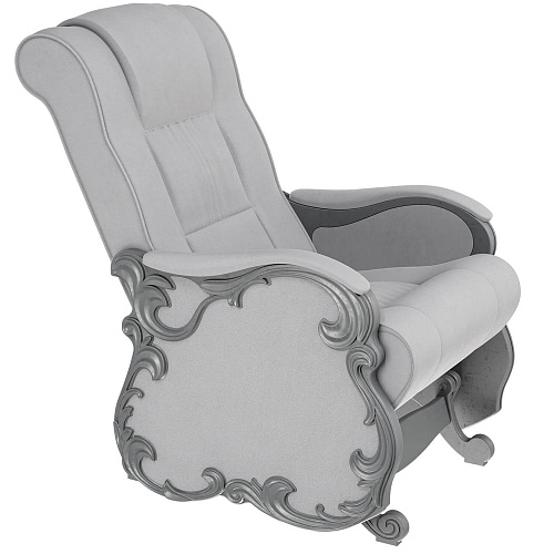 Кресло-маятник Версаль серый ясень/Ultra Smoke