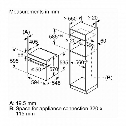 Встраиваемый духовой шкаф Bosch HRG232EB3