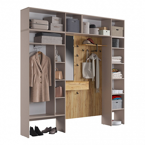 Прихожая К11 дуб крафт золотой/кашемир