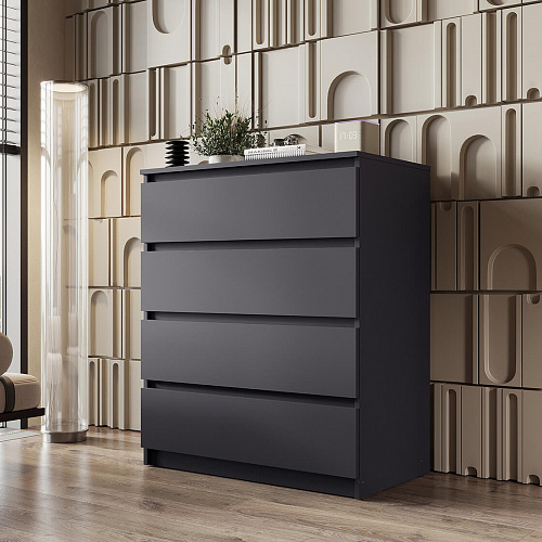 Комод ВЕГА Люкс 4Я Графит