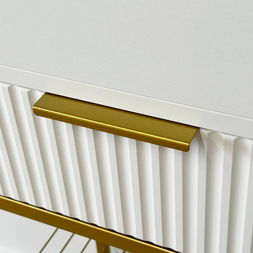 Обувница Классная 1 белое дерево/золото