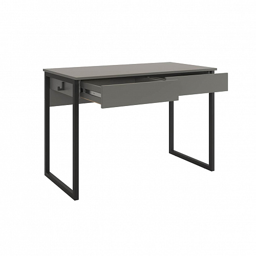 Стол письменный Юниор графит/черный муар