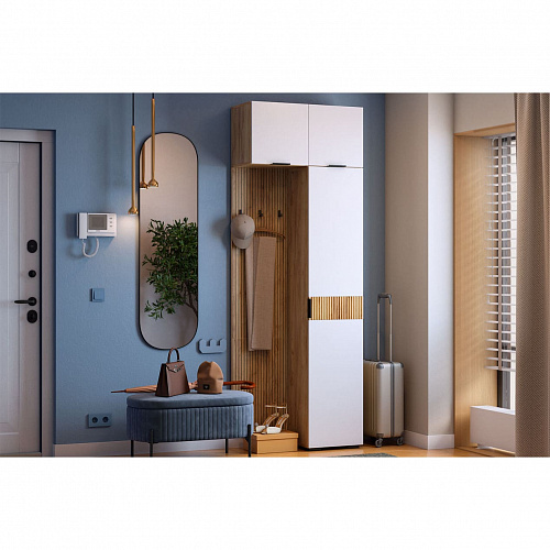 Вешалка 3 Бодрум дуб крафт золотой