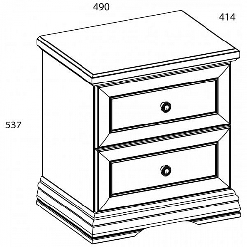 Тумба прикроватная SEVILLA 2S Белый