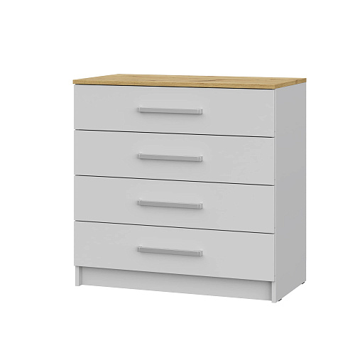 Комод с 4-я ящиками НК Бланка Белый/дуб Артизан