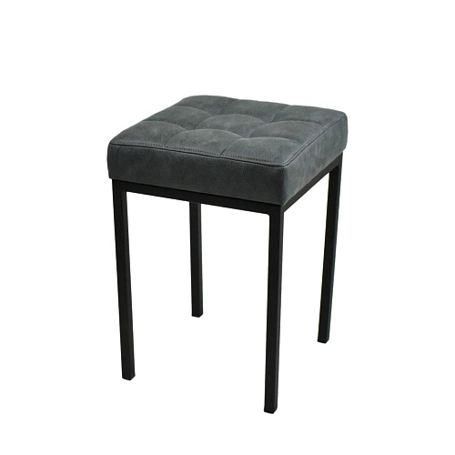 Табурет Олимпик черный муар/Pluton 101