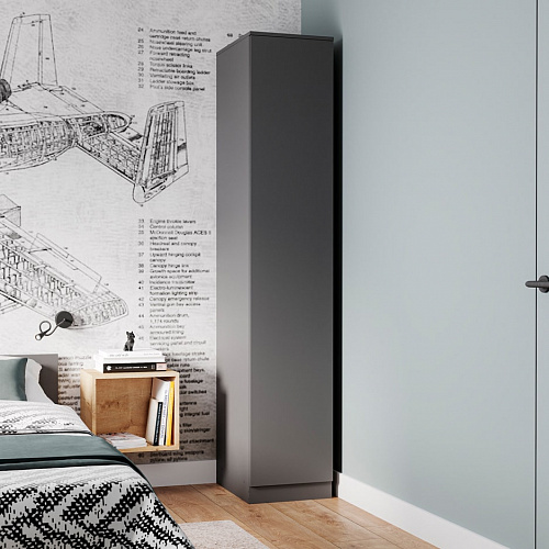 Шкаф Мори 400.1 Графит