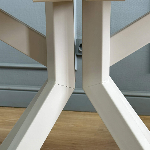 Стол обеденный Kenner DO1200 белый/керамика мрамор белый