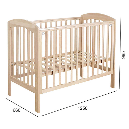 Кровать детская Сказка КМ.014.01-031 Бесцветный (Лак)