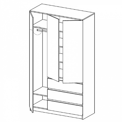 Шкаф Мори 1200 Белый