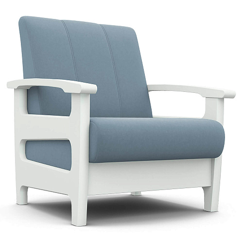 Кресло отдыха Омега CATANIA DUSTY BLUE/Снег (Лак)