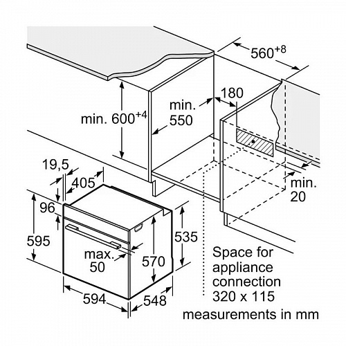 Встраиваемый духовой шкаф Bosch HRG232EB3