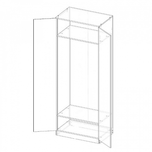 Шкаф Мори 800 Графит