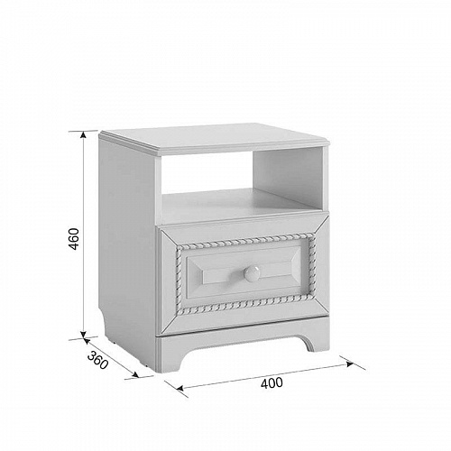 Спальный гарнитур Белла К2 белый/джелато софт