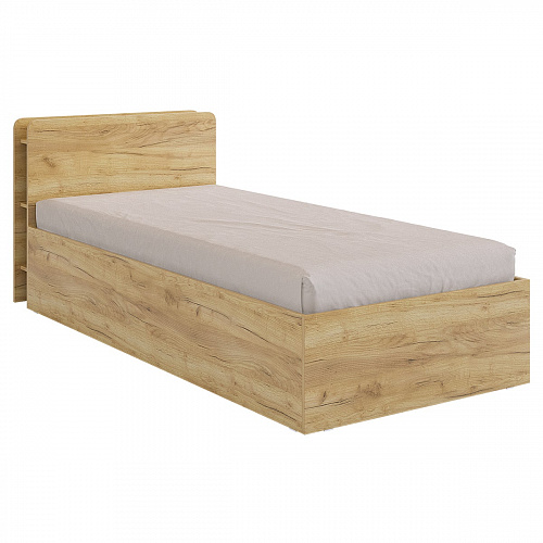 Кровать односпальная Юниор 90х200 дуб крафт золотой