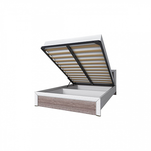 Кровать с подъемным механизмом OLIVIA 140 Вудлайн крем/дуб анкона