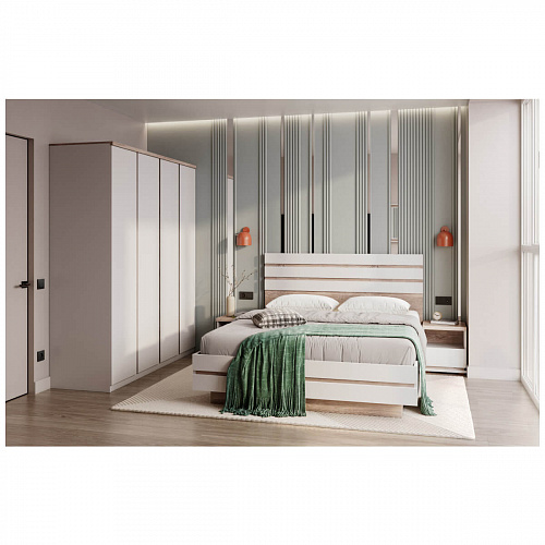 Кровать LIMA 140 Персидский жемчуг/Мадура