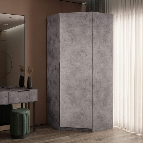 Шкаф угловой Локер Бетон