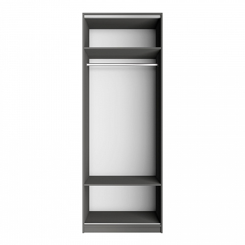 Шкаф Локер 800 Push-to-Open (гармошка) Серый Диамант левый