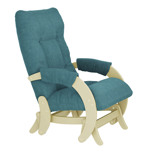 Кресло-глайдер Модель 68 Дуб шампань шпон/Ultra Atlantic