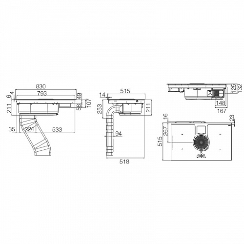 Варочная панель с вытяжкой ELICA NIKOLATESLA ONE EVO BL/A/83-PRF0196318 Варочная панель с вытяжкой ELICA NIKOLATESLA ONE EVO BL/A/83-PRF0196318