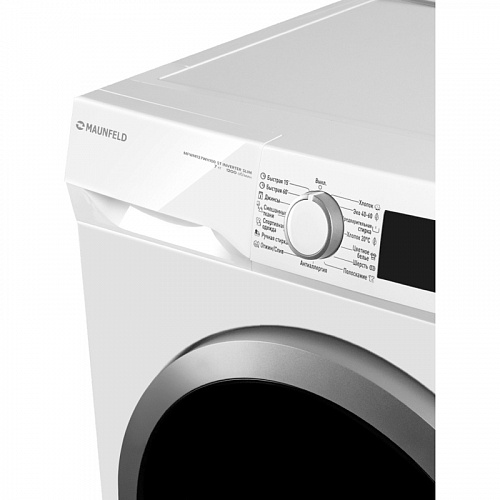 Стиральная машина Maunfeld MFWM127WH100 ST INVERTER SLIM