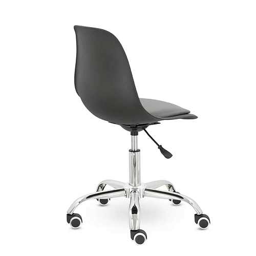 Кресло С-21 Шелл GTS Софт черный/хром Ср S-0422 (темно-серый)