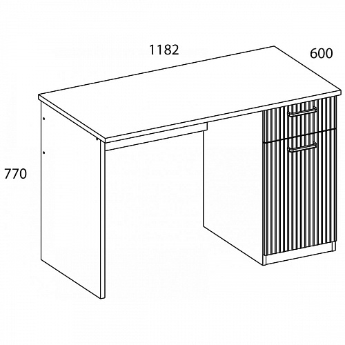Стол письменный VINATI 1D1S ПЕРСИДСКИЙ ЖЕМЧУГ/АМАРОК
