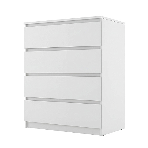Комод ВЕГА Люкс 4Я Белый гладкий