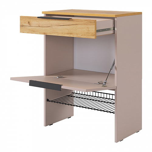 Прихожая Баско К8 кашемир/дуб крафт золотой/черный