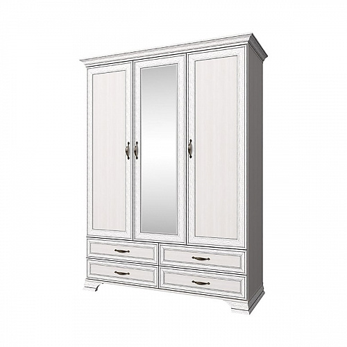 Шкаф 3D4S Z TIFFANY Вудлайн кремовый