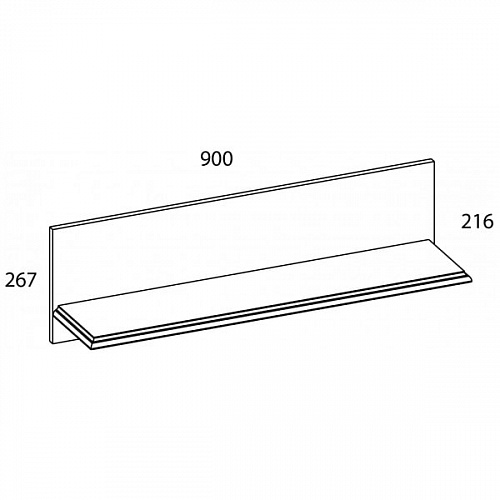 Полка TIFFANY Вудлайн кремовый