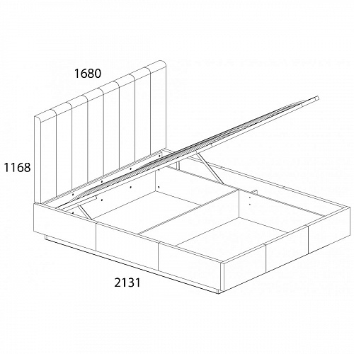 Кровать с подъемным механизмом OLIVIA 160М
