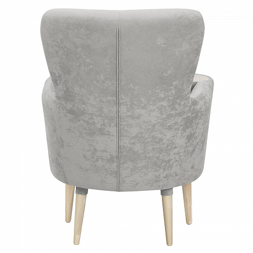 Кресло отдыха Гуччи PLUSH SILVER левое