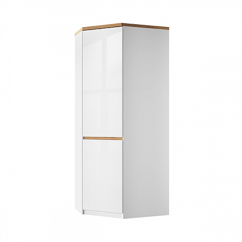 Шкаф угловой TAURUS 1DGP Белый/Дуб вотан