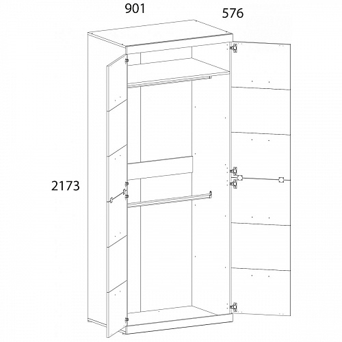 Прихожая OSKAR №2 дуб Санремо