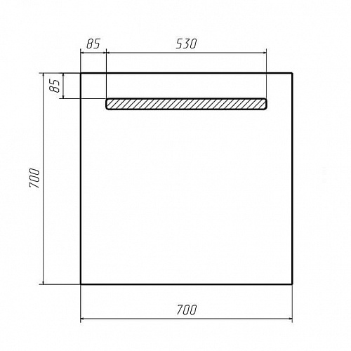 Зеркало Good Light 700х700 с подсветкой Домино