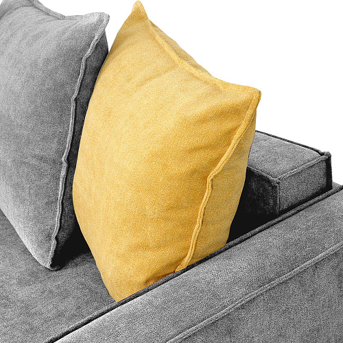 Диван Онтарио Торонто серый/Торонто горчица