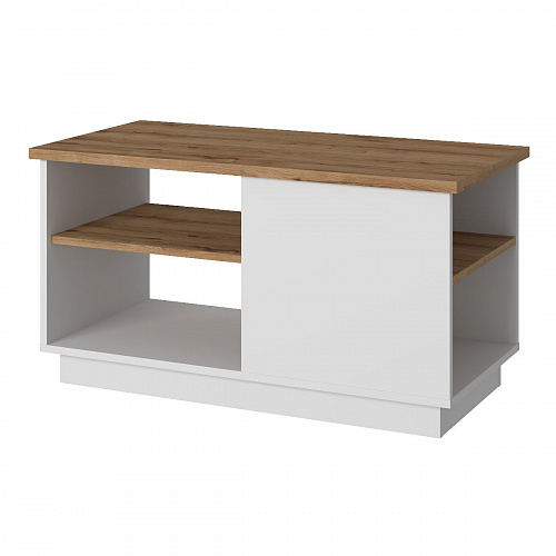 Стол журнальный MATEO Белый/Дуб наварра