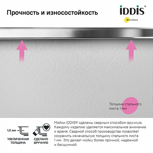 Мойка Edifice IDDIS EDI44S0i77