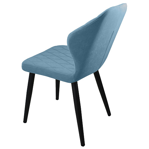 Стул Бергамо черный муар/Катания Дасти-Б