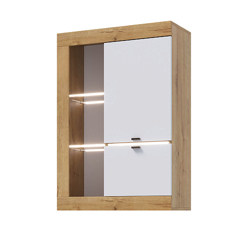 Гостиная ПРАГА №2 Дуб вотан/Белый гладкий