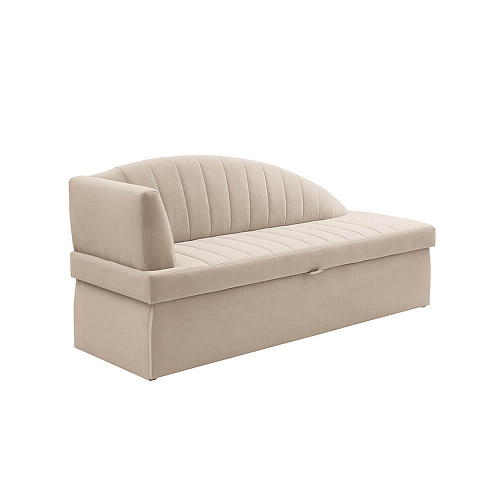 Кухонный диван Прага с углом Мелисса 02 Бежевый левый