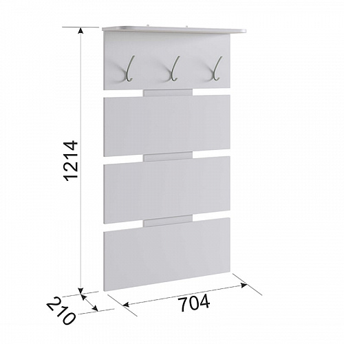 Вешалка Реал 2 белый