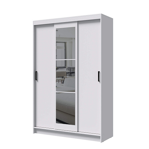 Шкаф-купе БРУНО 6 Белый гладкий
