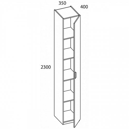 Шкаф MODERN 1D/35 Персидский жемчуг/Ирландский ликер