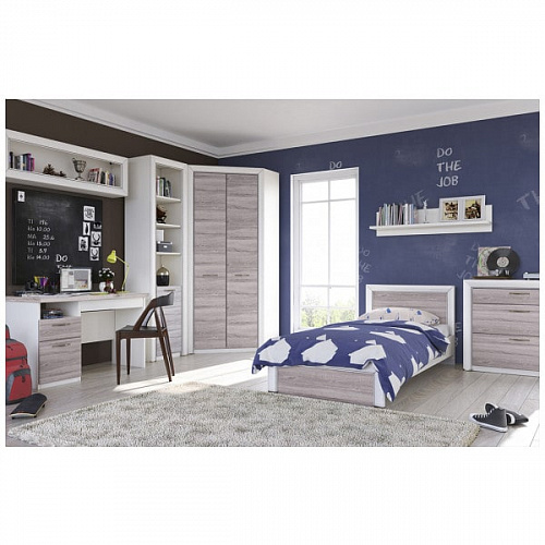 Стол письменный OLIVIA Вудлайн крем/дуб анкона