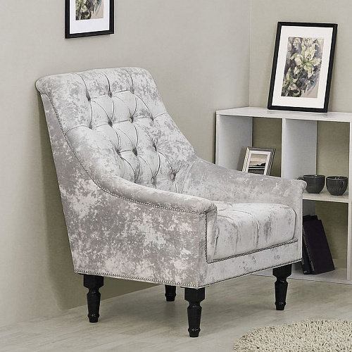 Кресло отдыха ПРАДО PLUSH SILVER/Венге