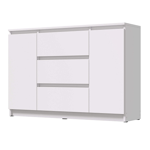 Комод ВЕГА 2Д-3Я Белый гладкий