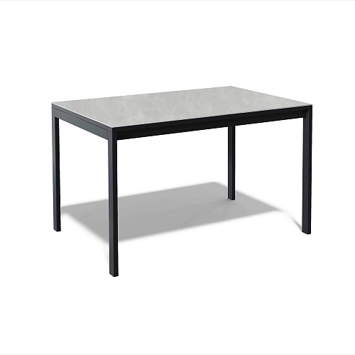 Стол обеденный Kenner LK1400 черный/керамика CARMEN LIGHT GRAY
